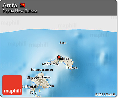 Shaded Relief 3D Map of Amfa