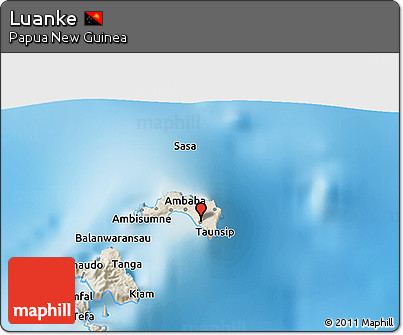 Shaded Relief 3D Map of Luanke