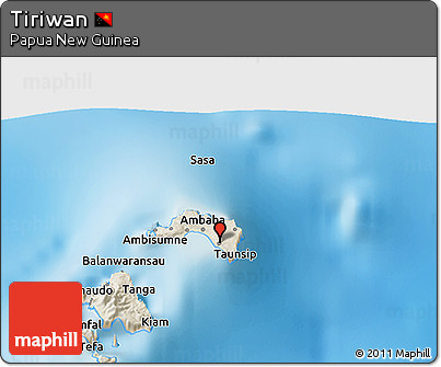 Shaded Relief 3D Map of Tiriwan