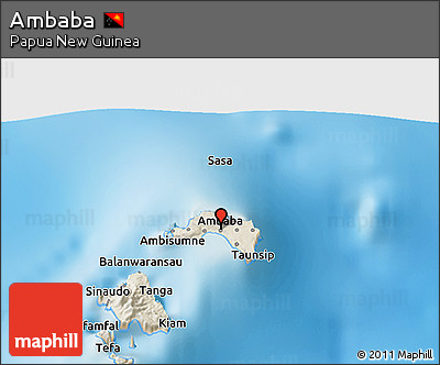Shaded Relief 3D Map of Ambaba