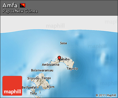 Shaded Relief 3D Map of Amfa