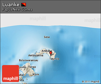 Shaded Relief 3D Map of Luanke