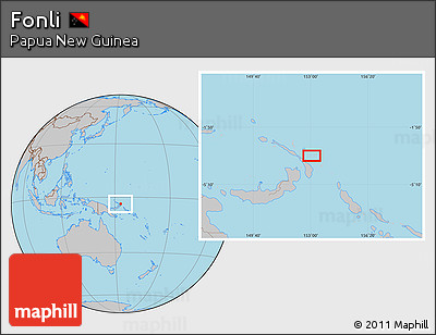 Gray Location Map of Fonli