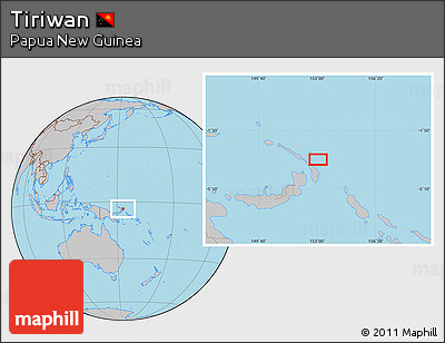 Gray Location Map of Tiriwan
