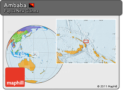 Political Location Map of Ambaba