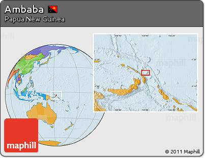 Political Location Map of Ambaba