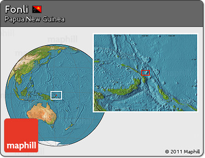 Satellite Location Map of Fonli