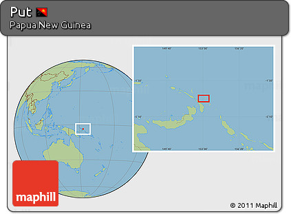 Savanna Style Location Map of Put