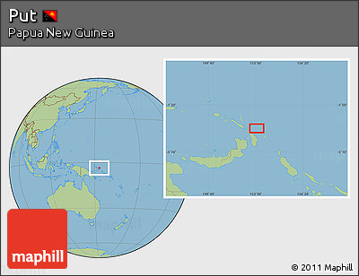 Savanna Style Location Map of Put