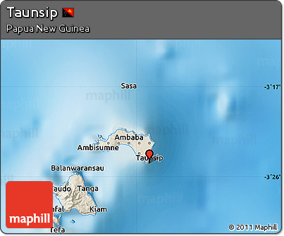Shaded Relief Map of Taunsip