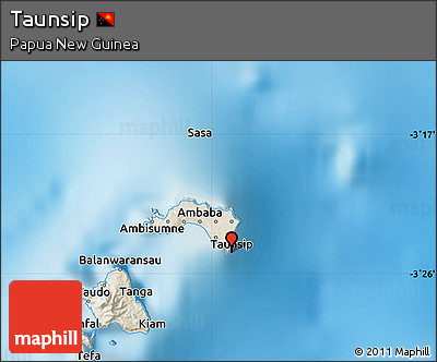Shaded Relief Map of Taunsip