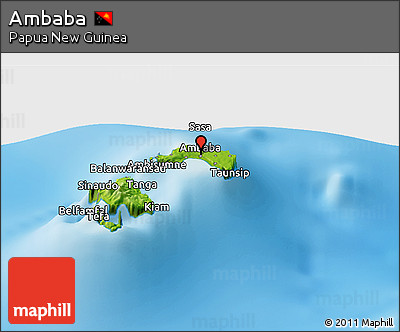 Physical Panoramic Map of Ambaba
