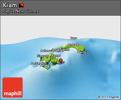 Physical Panoramic Map of Kiam