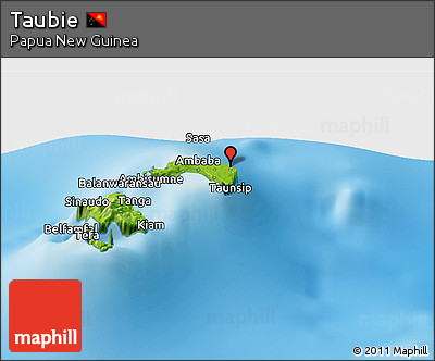 Physical Panoramic Map of Taubie