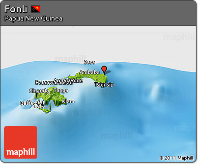 Physical Panoramic Map of Fonli