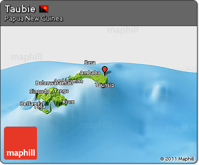 Physical Panoramic Map of Taubie