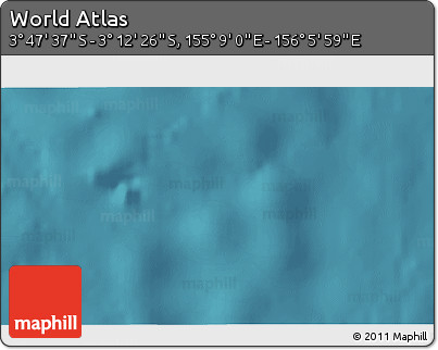 Satellite 3D Map of the Area around 3° 30' 2" S, 155° 37' 30" E
