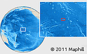 Shaded Relief Location Map of the area around 3° 30' 2" S, 157° 10' 30" W