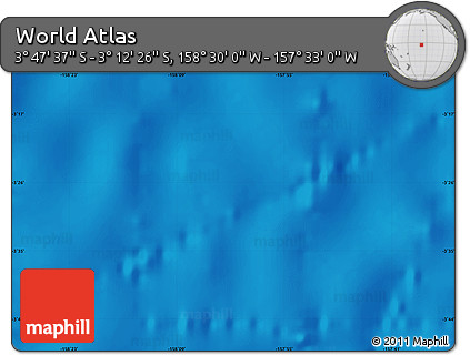 Physical Map of the Area around 3° 30' 2" S, 158° 1' 30" W