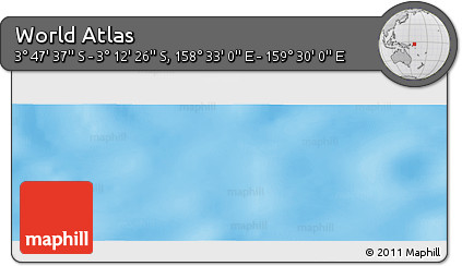 Physical Panoramic Map of the Area around 3° 30' 2" S, 159° 1' 30" E
