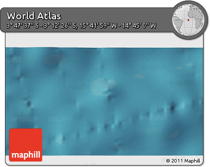 Satellite 3D Map of the Area around 3° 30' 2" S, 15° 13' 29" W