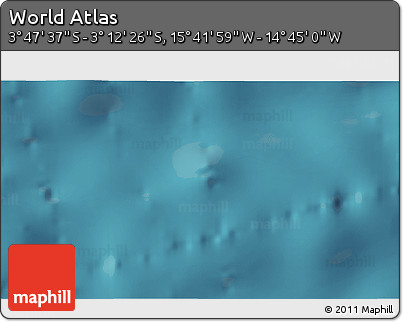 Satellite 3D Map of the Area around 3° 30' 2" S, 15° 13' 29" W