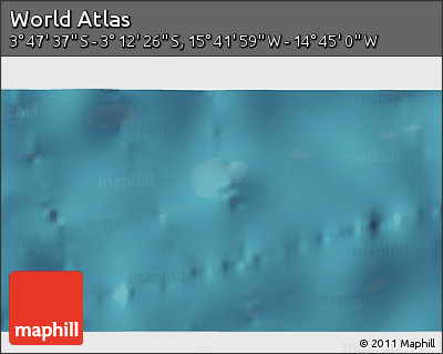 Satellite 3D Map of the Area around 3° 30' 2" S, 15° 13' 29" W