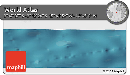 Satellite Panoramic Map of the Area around 3° 30' 2" S, 15° 13' 29" W