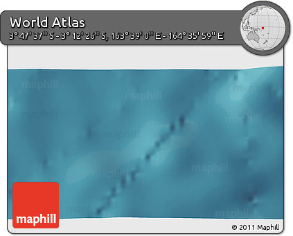 Satellite 3D Map of the Area around 3° 30' 2" S, 164° 7' 30" E