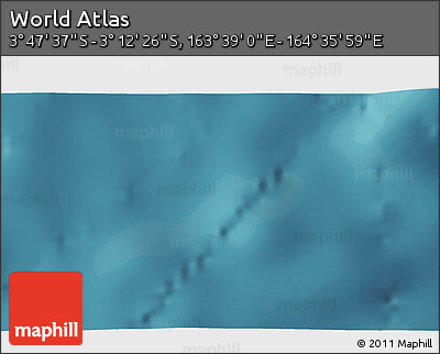 Satellite 3D Map of the Area around 3° 30' 2" S, 164° 7' 30" E