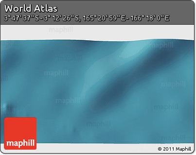 Satellite 3D Map of the Area around 3° 30' 2" S, 165° 49' 29" E