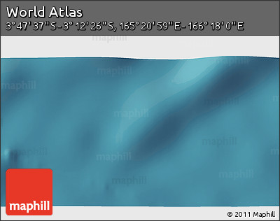 Satellite 3D Map of the Area around 3° 30' 2" S, 165° 49' 29" E