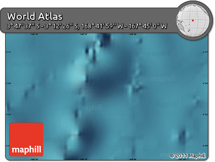 Satellite Map of the Area around 3° 30' 2" S, 168° 13' 29" W