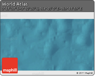 Satellite 3D Map of the Area around 3° 30' 2" S, 169° 13' 29" E