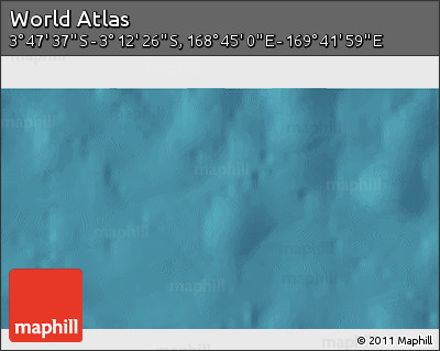 Satellite 3D Map of the Area around 3° 30' 2" S, 169° 13' 29" E