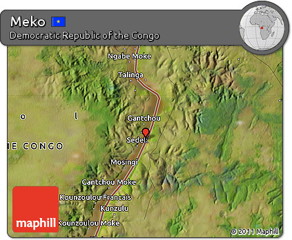Satellite Map of Meko