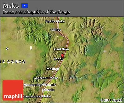 Satellite Map of Meko