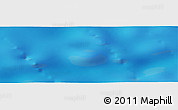 Shaded Relief Panoramic Map of the area around 3° 30' 2" S, 16° 55' 29" W