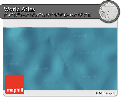 Satellite 3D Map of the Area around 3° 30' 2" S, 171° 46' 30" E