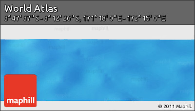 Physical Panoramic Map of the Area around 3° 30' 2" S, 171° 46' 30" E