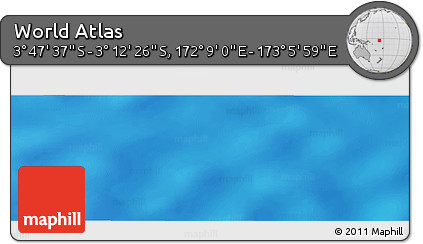 Physical Panoramic Map of the Area around 3° 30' 2" S, 172° 37' 30" E