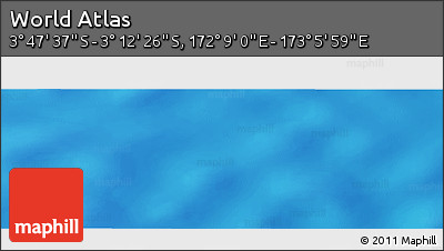 Physical Panoramic Map of the Area around 3° 30' 2" S, 172° 37' 30" E