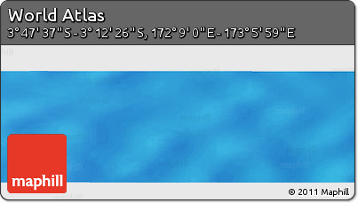 Physical Panoramic Map of the Area around 3° 30' 2" S, 172° 37' 30" E
