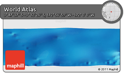 Physical Panoramic Map of the Area around 3° 30' 2" S, 172° 28' 29" W