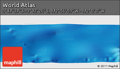 Physical Panoramic Map of the Area around 3° 30' 2" S, 172° 28' 29" W