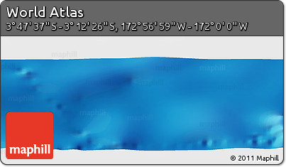 Physical Panoramic Map of the Area around 3° 30' 2" S, 172° 28' 29" W