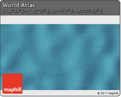 Satellite 3D Map of the Area around 3° 30' 2" S, 173° 28' 29" E