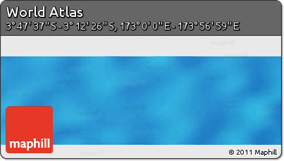 Physical Panoramic Map of the Area around 3° 30' 2" S, 173° 28' 29" E
