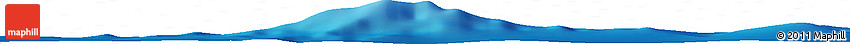 Shaded Relief Horizon Map of the Area around 3° 30' 2" S, 173° 19' 29" W