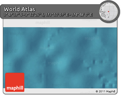 Satellite 3D Map of the Area around 3° 30' 2" S, 174° 19' 29" E